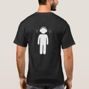 Camiseta de diseño blanco y negro
