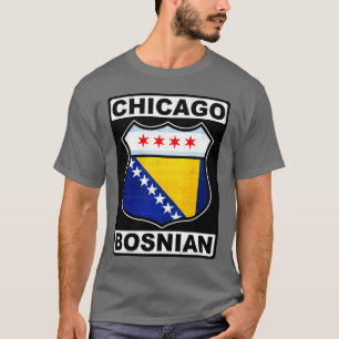 Camiseta de diseño bosnio-estadounidense de Chicag
