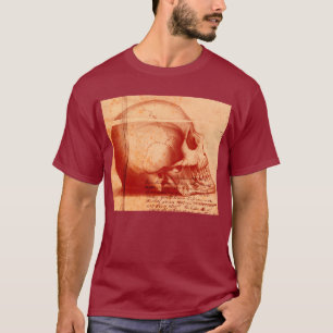 Camiseta de diseño clásico de la cabeza del cráneo