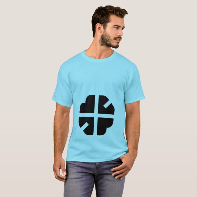 Camiseta de diseño creativo con signo sencillo (Anverso completo)