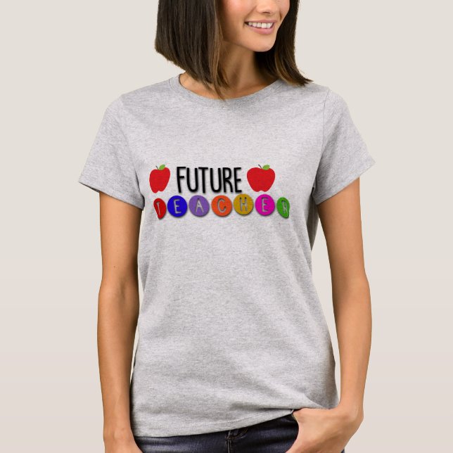 Camiseta de diseño de Apple para futuros profesore (Anverso)