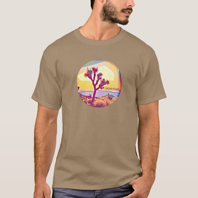 Camiseta de diseño de árbol Joshua colorida (Anverso)