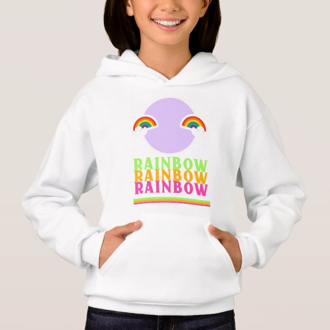 camiseta de diseño de arco iris feliz (Anverso)
