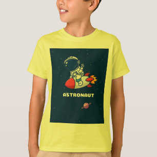 Camiseta de diseño de astronauta para niños