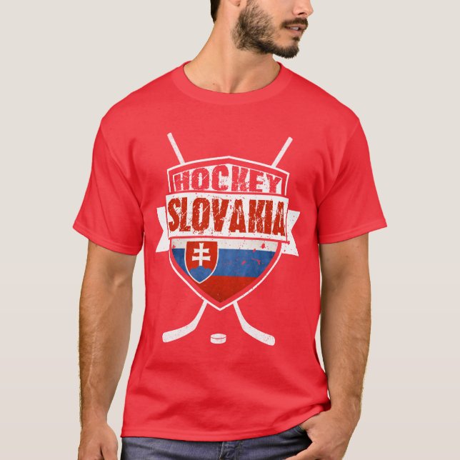 Camiseta de diseño de bandera de Eslovaquia para h (Anverso)