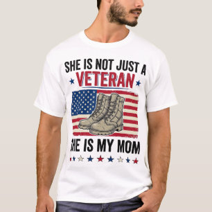 Camiseta de diseño de botas militares patrióticas 