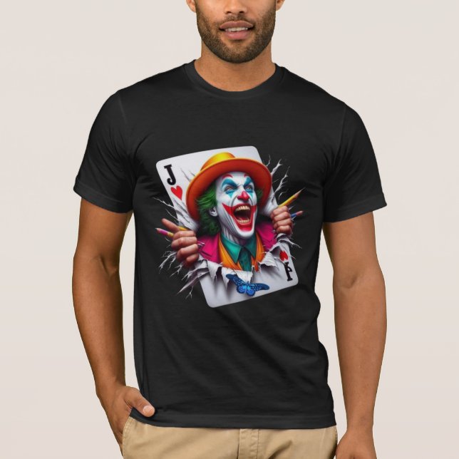 Camiseta de diseño de bromista de cartas de juego (Anverso)