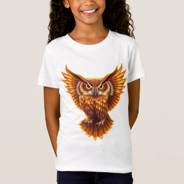 camiseta de diseño de búho 6 (Anverso)