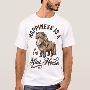 Camiseta de diseño de caballo miniatura grabado vi