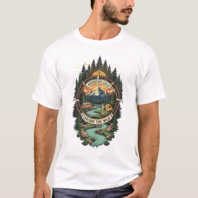 Camiseta de diseño de camping (Anverso)