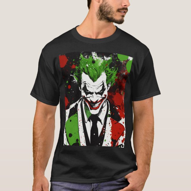 Camiseta de diseño de cara de bromista (Anverso)