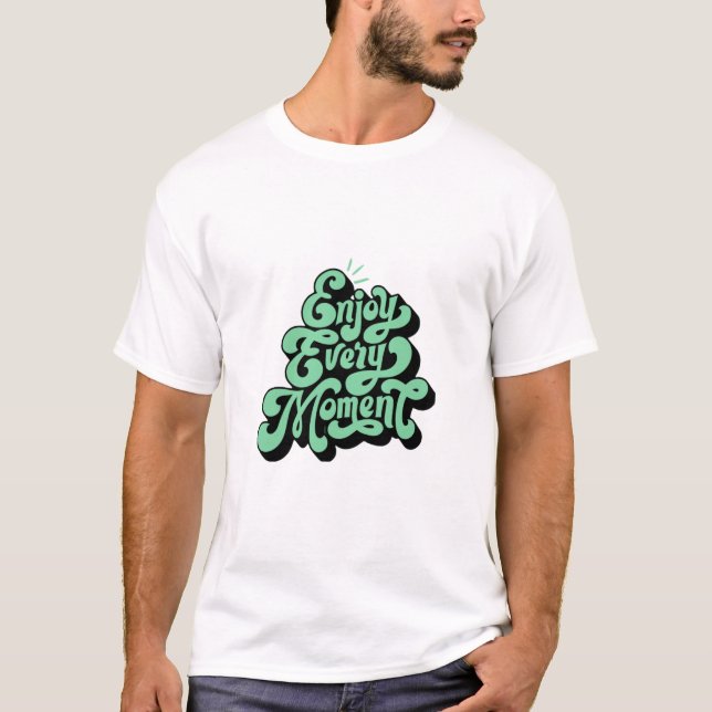 Camiseta de diseño de citas motivacionales (Anverso)