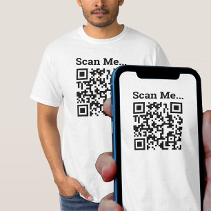 Camiseta de diseño de código QR