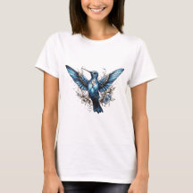 Camiseta de diseño de colibrí