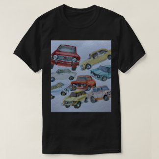 Camiseta de diseño de color agua Fiat 128