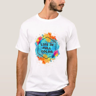 Camiseta de diseño de color completo