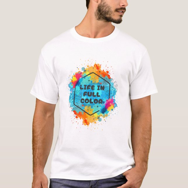 Camiseta de diseño de color completo (Anverso)