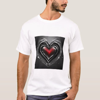 Camiseta de diseño de corazón