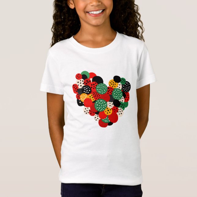 Camiseta de diseño de corazón: Usa tu amor (Anverso)