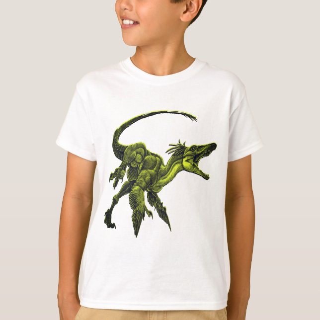 camiseta de diseño de dinosaurio tiranosaurus-rex (Anverso)