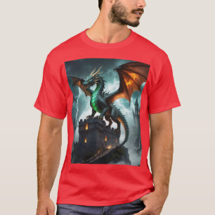 Camiseta ✨ de diseño de dragón mítico 🦕 🦖