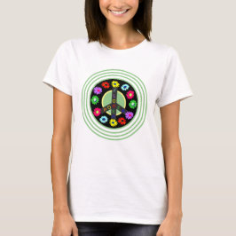 Camiseta de diseño de energía de flor