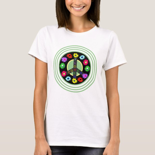 Camiseta de diseño de energía de flor (Anverso)