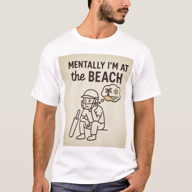 Camiseta de diseño de estilo playero (Anverso)