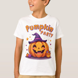 Camiseta de diseño de fiesta de calabaza de Hallow