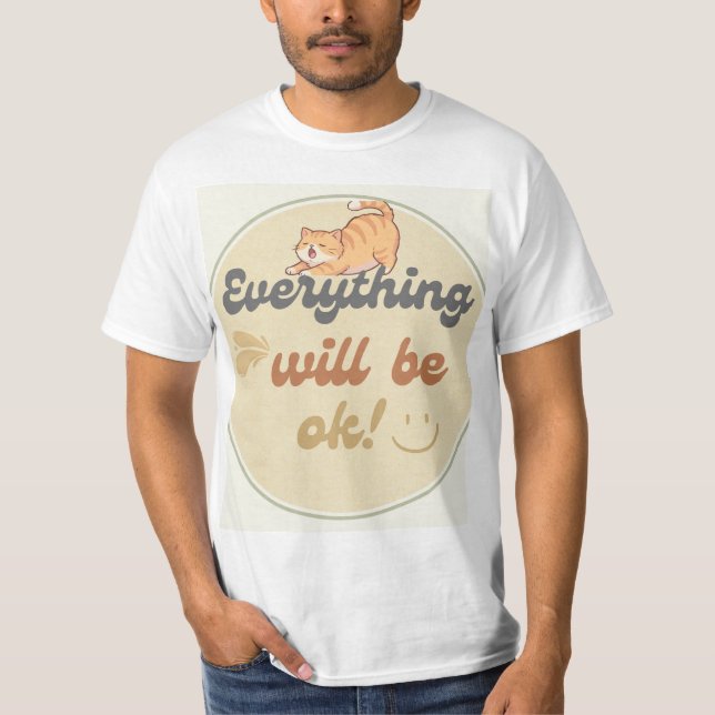 Camiseta de diseño de gato bonito (Anverso)