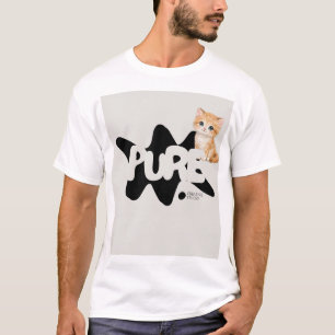 Camiseta de diseño de gato doméstico lindo 
