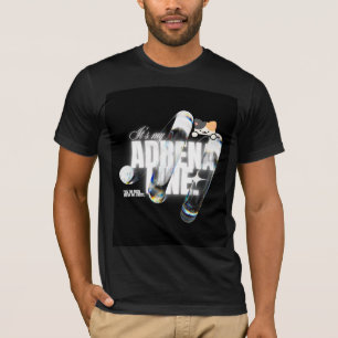 Camiseta de diseño de gato lindo y adrenalina