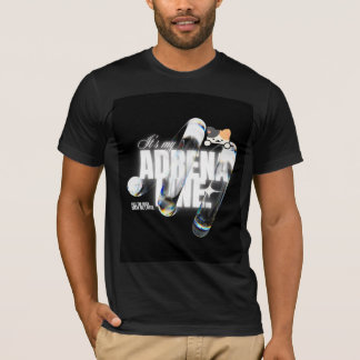 Camiseta de diseño de gato lindo y adrenalina