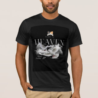 camiseta de diseño de gato y cielo lindo