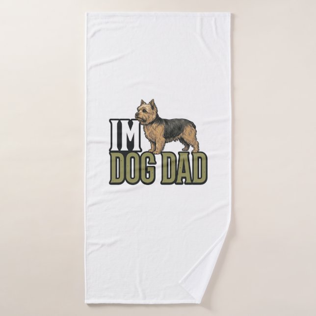 Camiseta de diseño de grabado de terrier de perro  (Toalla de baño)