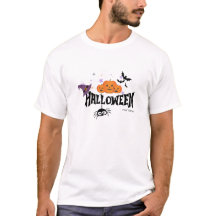 camiseta de diseño de helloween con miedo