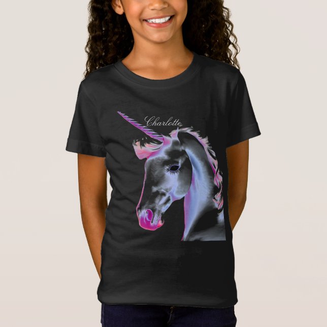 Camiseta de diseño de IA de Unicornio blanco (Anverso)