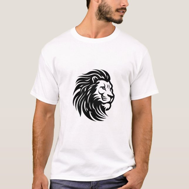 Camiseta de diseño de león (Anverso)