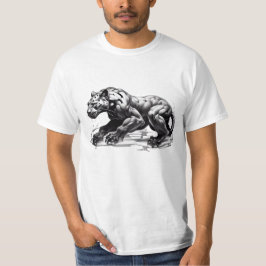 Camiseta de diseño de leopardo negro habla enojado