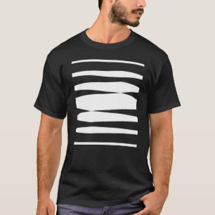 camiseta de diseño de líneas geométricas en negrit