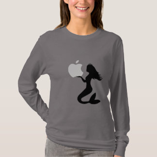 Camiseta de diseño de manzana de sirena