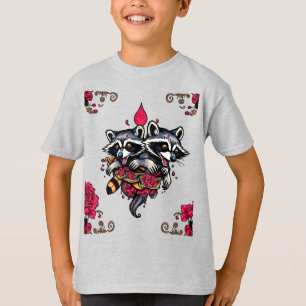 Camiseta de diseño de mapache 6