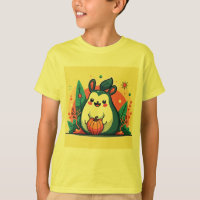 Camiseta de diseño de nueces cuadradas para niños