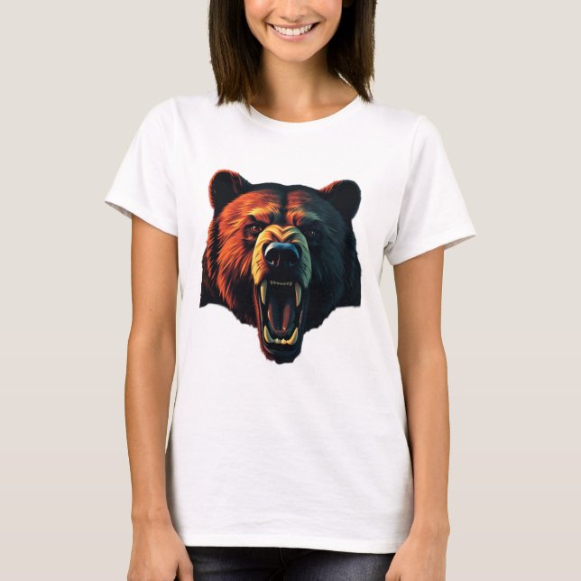camiseta de diseño de oso 3 (Anverso)