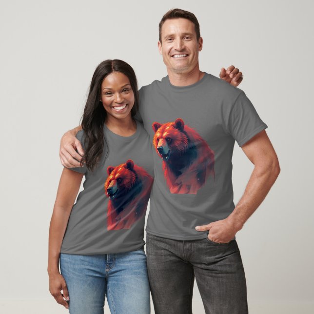 camiseta de diseño de oso 4 (Unisexo)