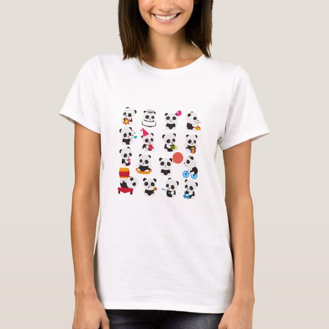 Camiseta de diseño de panda (Anverso)
