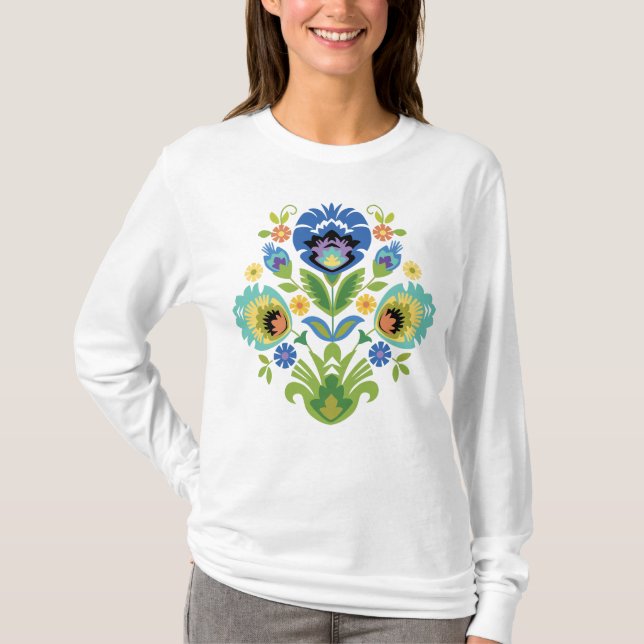 Camiseta de diseño de papel Verde azulado y azul f (Anverso)