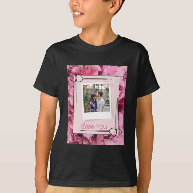 Camiseta de diseño de pareja enamorada (Anverso)