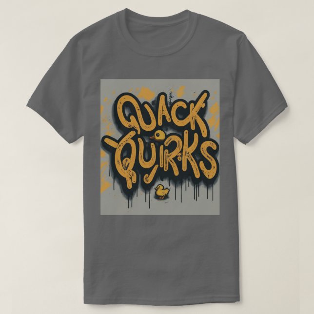 Camiseta de diseño de pato divertida y única para  (Diseño del anverso)