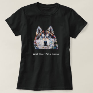 Camiseta de diseño de perro Husky